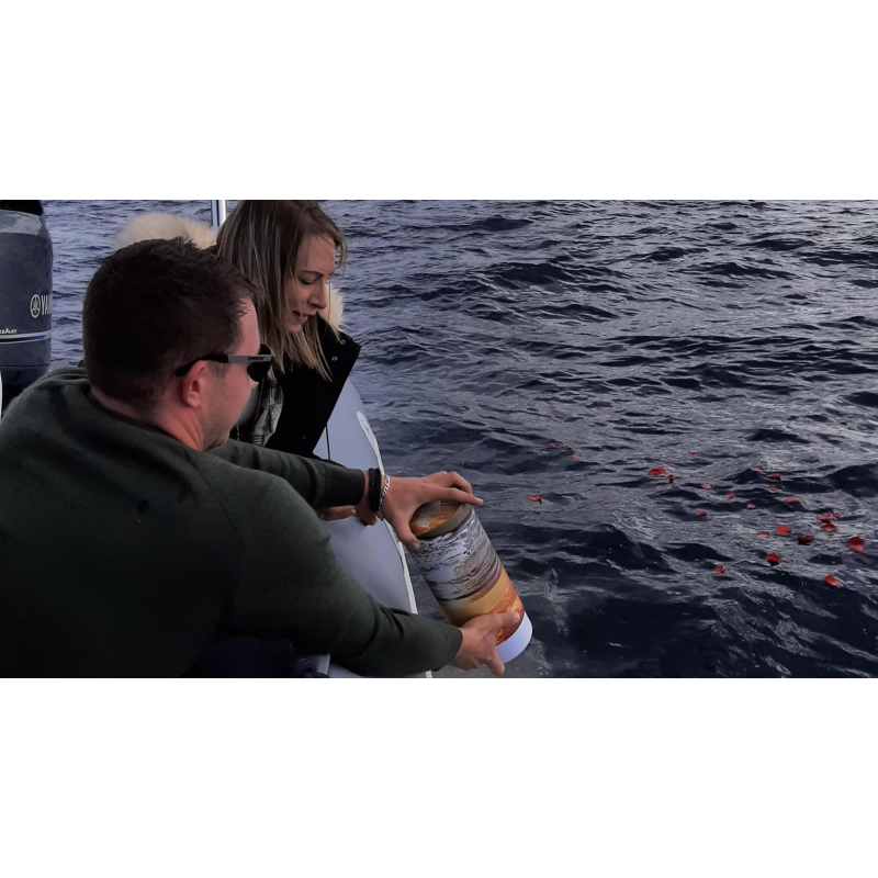 Dispersion des cendres en mer
